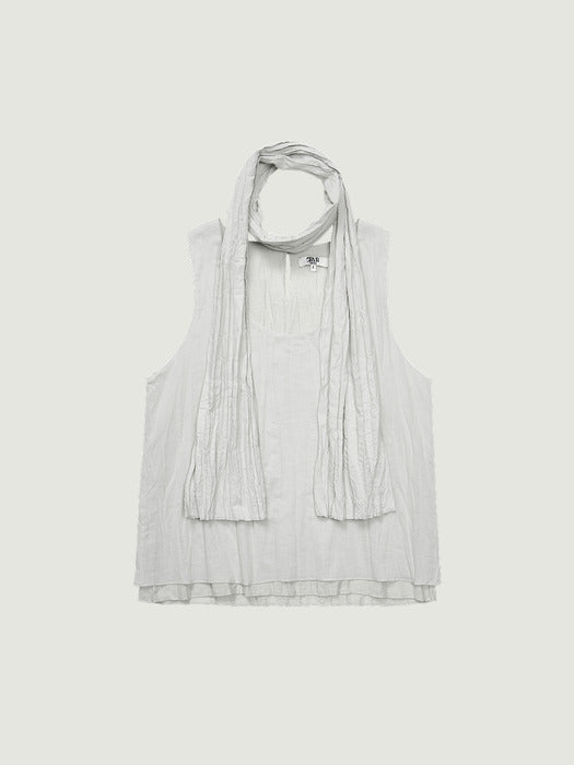 Grove 26Hs Gemma Sleeveless Muffler Set (White)