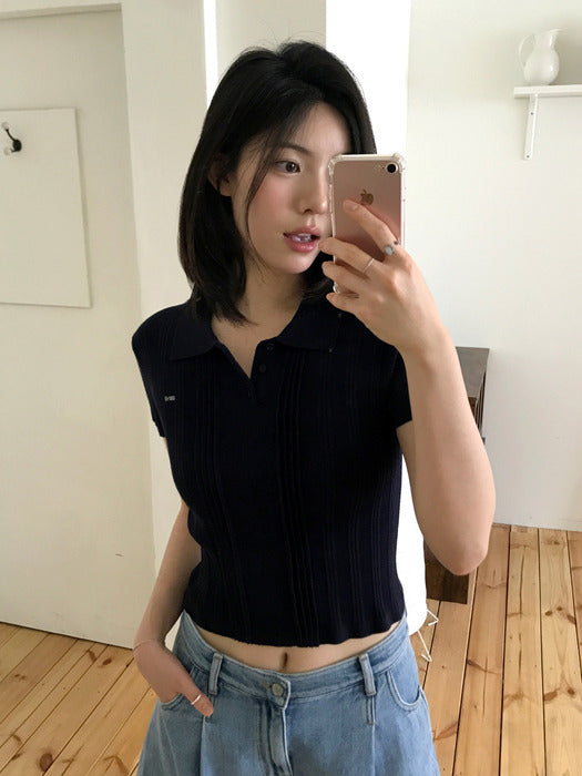 Grove 26Ss Petal Collar Knit