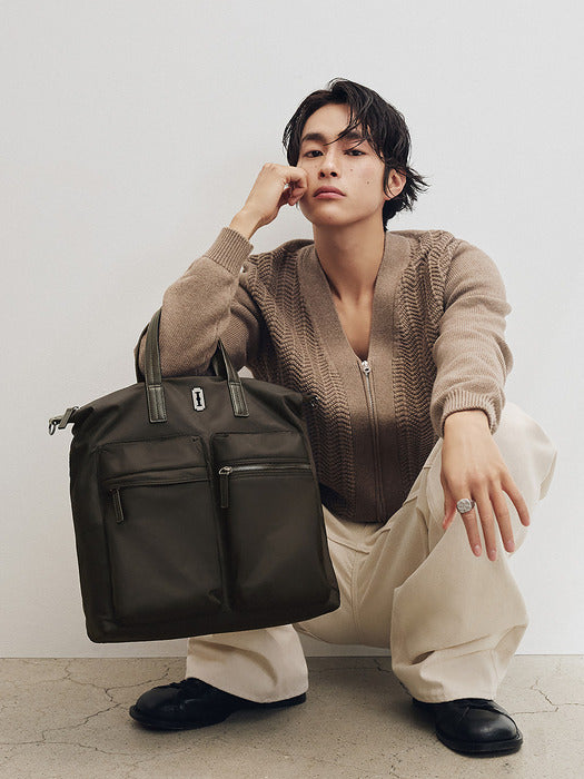 Vunque Hey City Pocket Tote M Khaki