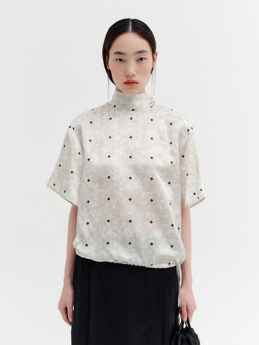 Eenk Scarf Neck Blouse - Ivory
