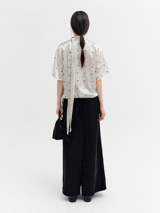 Eenk Scarf Neck Blouse - Ivory