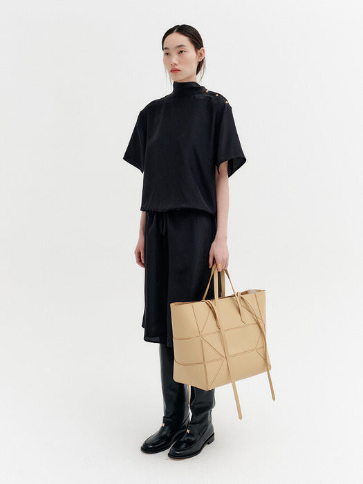 Eenk Scarf Neck Blouse - Black