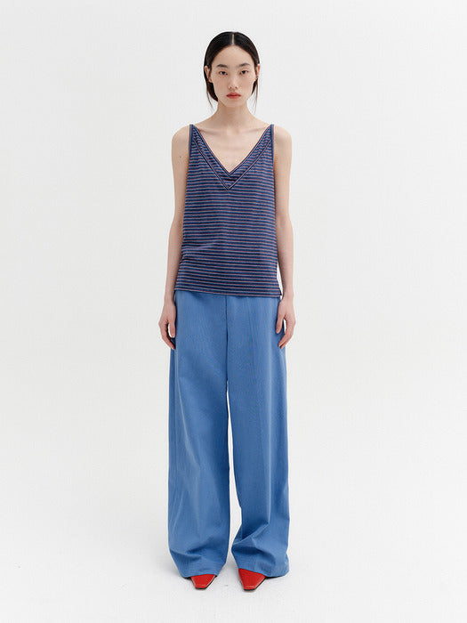 Eenk Embroidered Detail Pocket Pants - Blue
