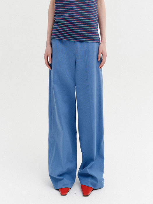 Eenk Embroidered Detail Pocket Pants - Blue