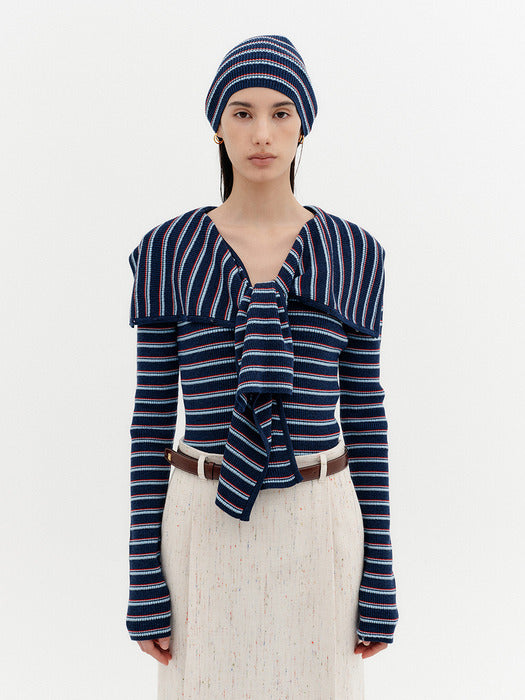 Eenk Multi-Way Button Cardigan - Navy