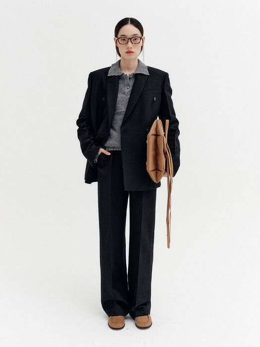 Eenk Classic Straight Pants - Black