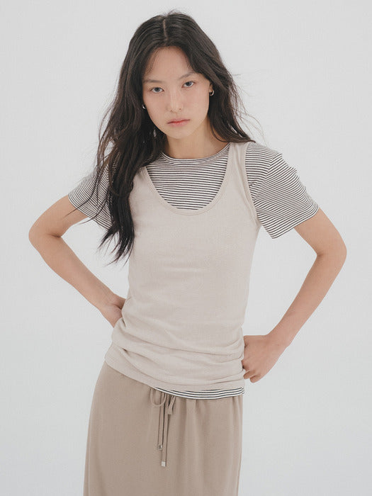 Tillidie Tfl 05 First Sleeveless Beige