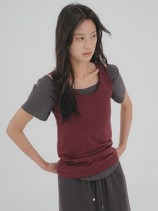 Tillidie Tfl 04 Layer Essential Tee Charcoal