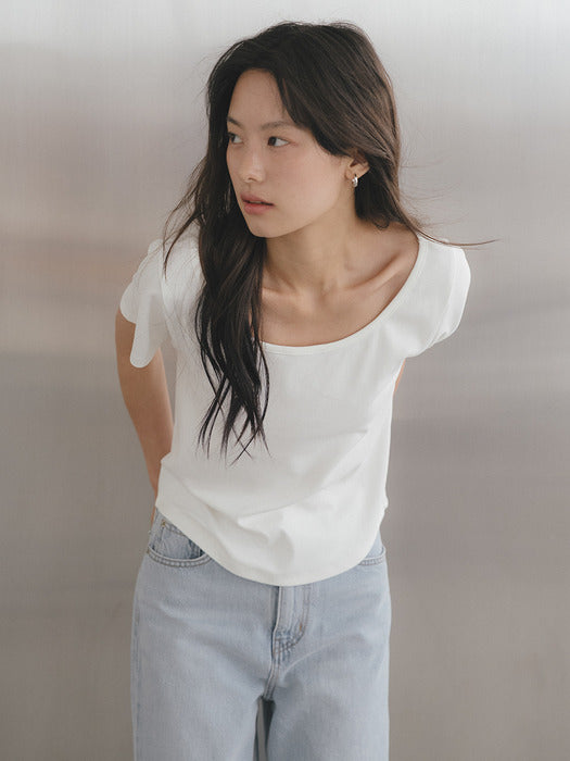 Tillidie Tfl 04 Layer Essential Tee Ivory