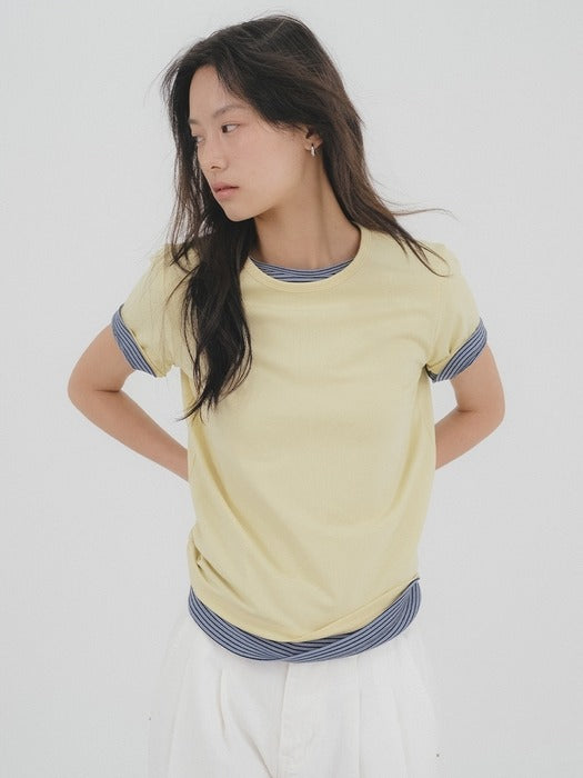 Tillidie Tfl 01 Modal Core Tee Light yellow