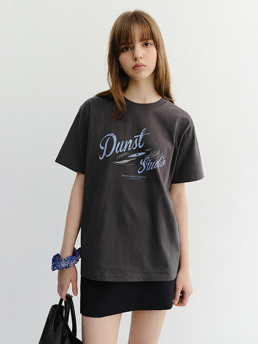 Dunst Unisex Vinyl T-Shirt Charcoal Grey