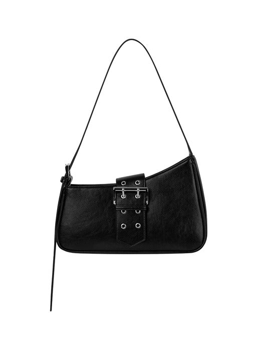 Wconcept_Treemingbird Half-Moon Belted Bag [ Black ]
