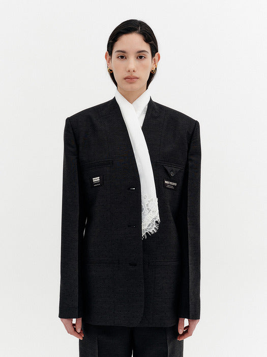 Eenk Reversed Tailored Jacket - Black