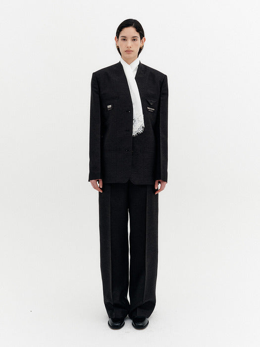 Eenk Reversed Tailored Jacket - Black