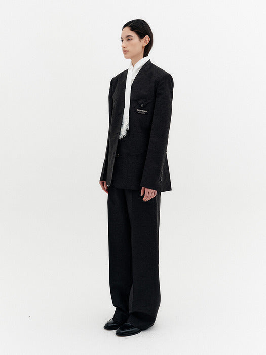Eenk Reversed Tailored Jacket - Black