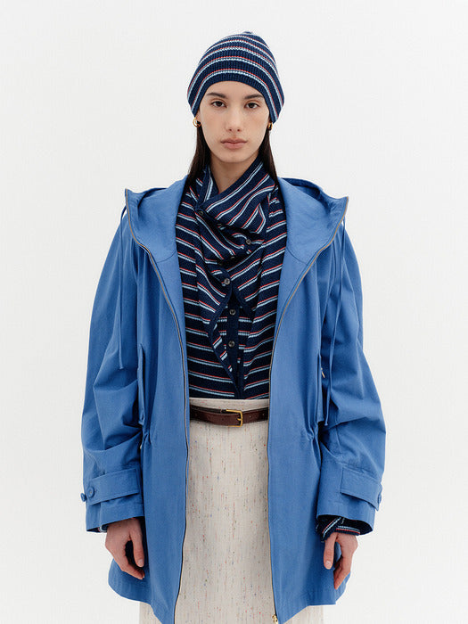 Eenk Utility Hoodie Jumper - Blue