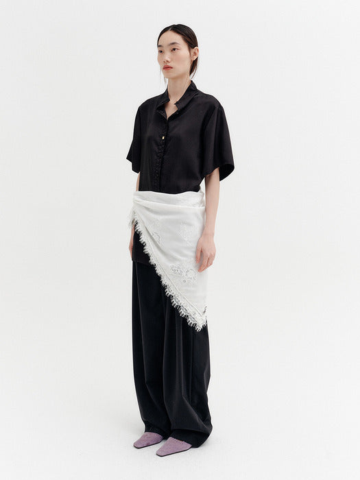 Eenk Convertible Neck Blouse - Black