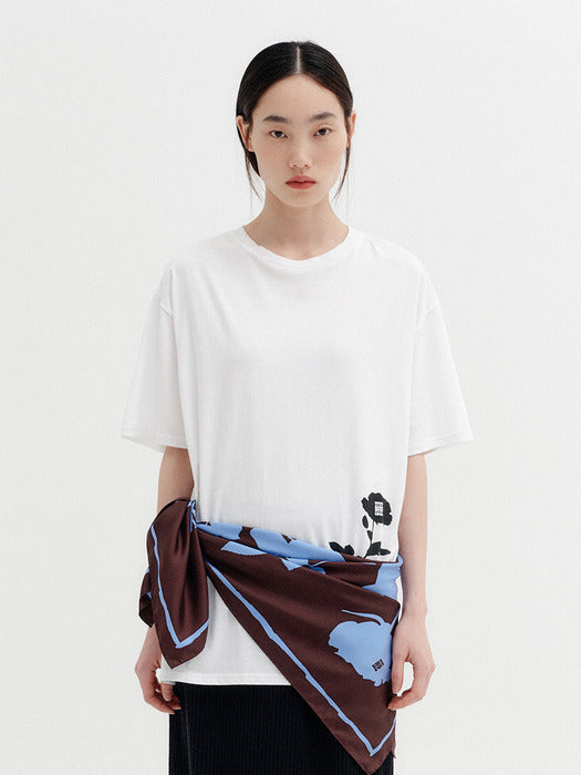 Eenk Rose Graphic T-shirt - White