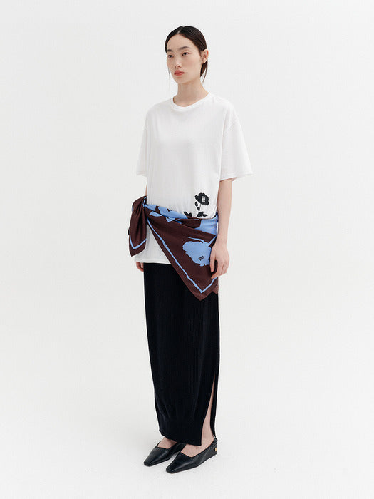 Eenk Rose Graphic T-shirt - White