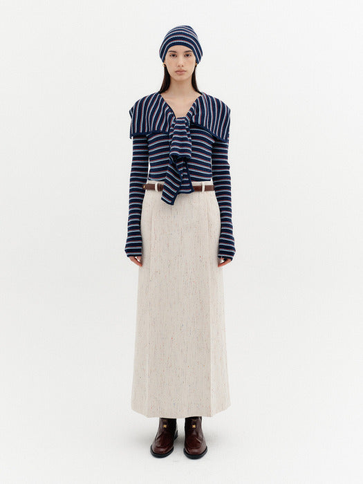 Eenk Classic Straight Skirt - Cream