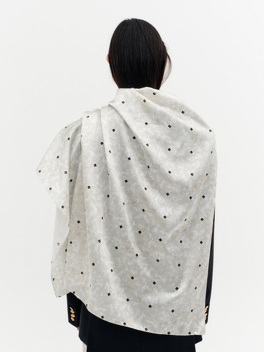 Eenk Scarf Double Jacket - Black