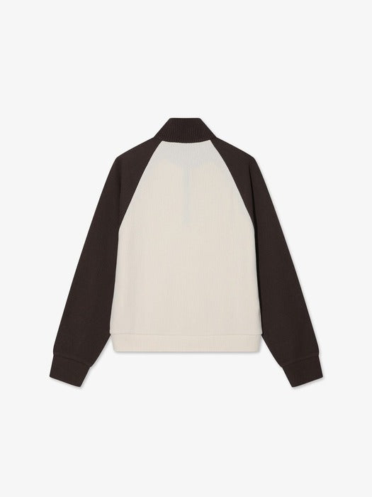 Fila 1911 Knitwear Track Half-Zip Sweatshirt Brown