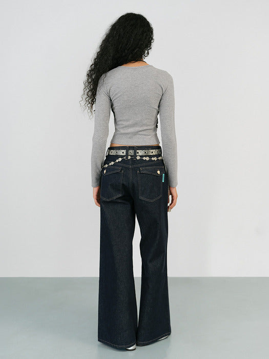 Instantfunk Layered Halter Top - Melange Grey