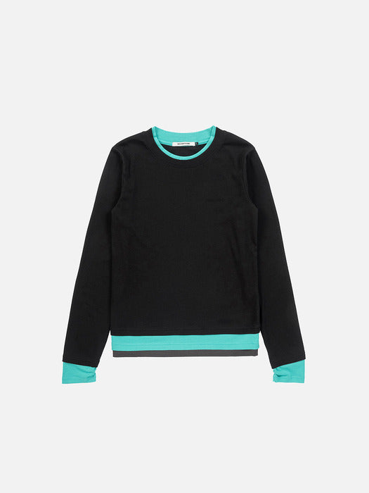 Instantfunk Essential Color Block Tee - Black