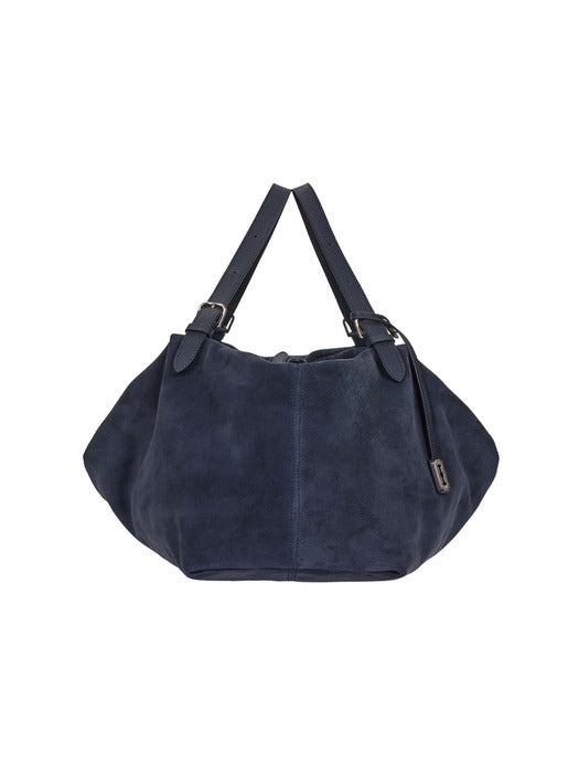 Vunque One Eleven Pucker Suede Tote L Goth Navy