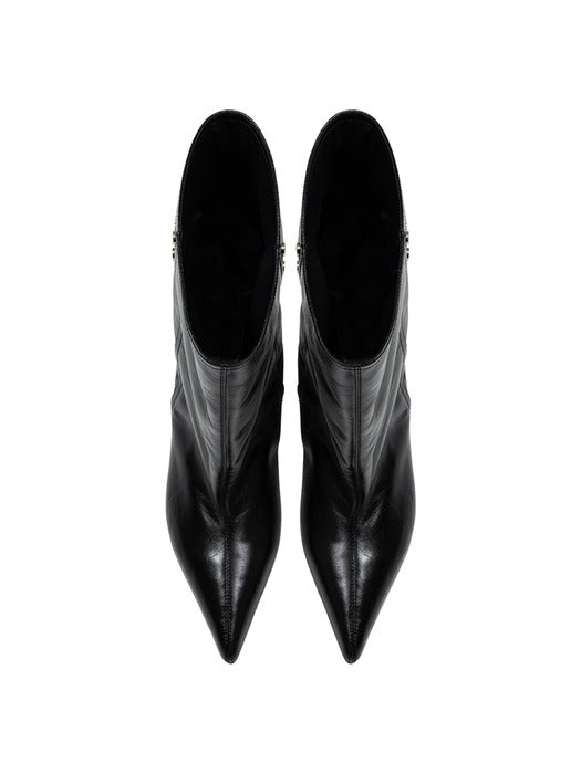 Wconcept_Treemingbird Back-Zip Mid Boots [ Black ]