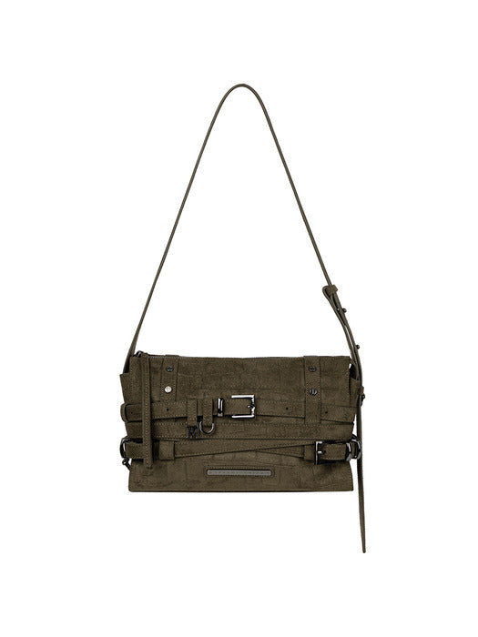 Wconcept_Treemingbird Multi-Belted Mini Shoulder Bag [ Khaki ]