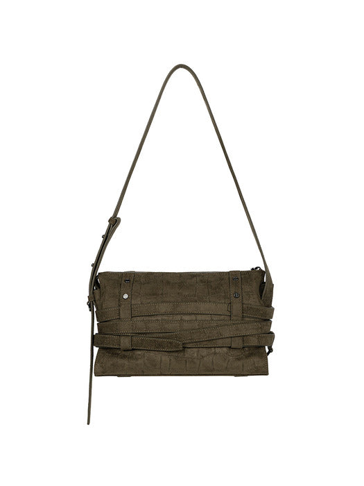 Wconcept_Treemingbird Multi-Belted Mini Shoulder Bag [ Khaki ]