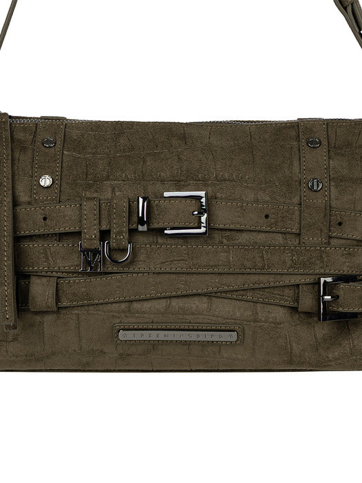Wconcept_Treemingbird Multi-Belted Mini Shoulder Bag [ Khaki ]