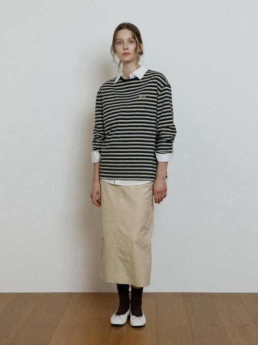 Wconcept_Depound rib long socks - brown