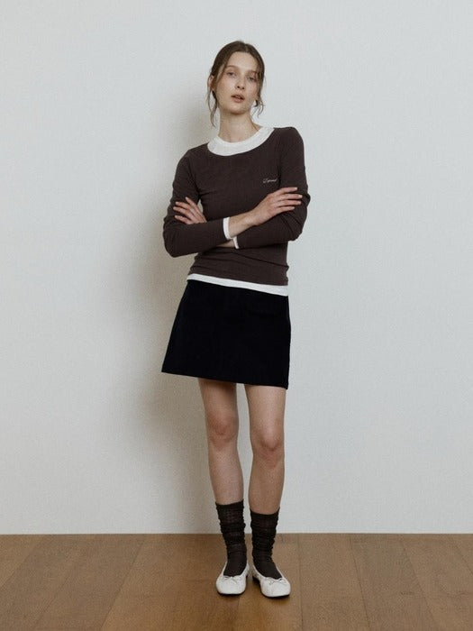 Wconcept_Depound silky sheer loose socks - brown