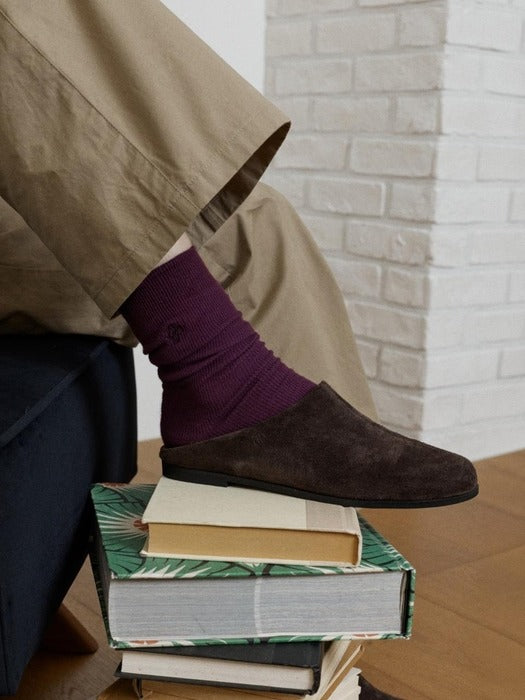 Wconcept_Depound dp logo rib socks - purple