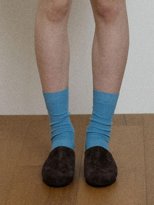 Wconcept_Depound dp logo rib socks - blue