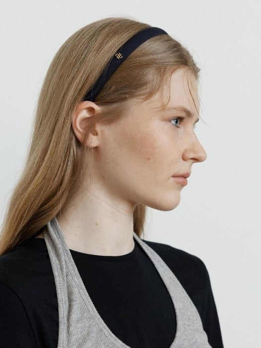 Wconcept_Depound dp logo rib hairband - navy