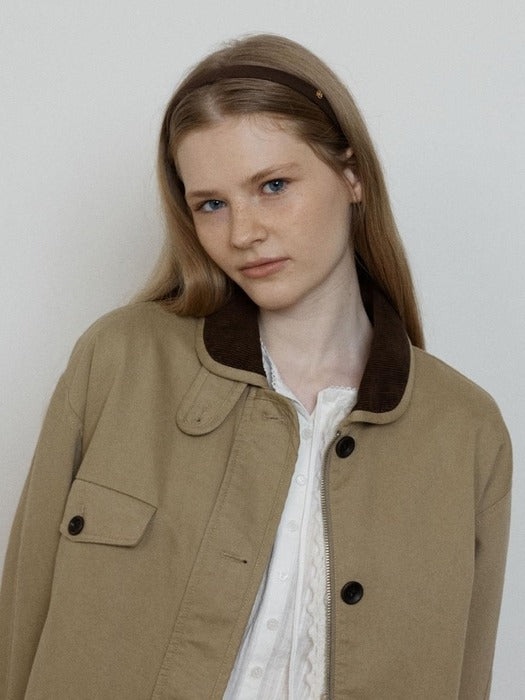 Wconcept_Depound dp logo rib hairband - brown