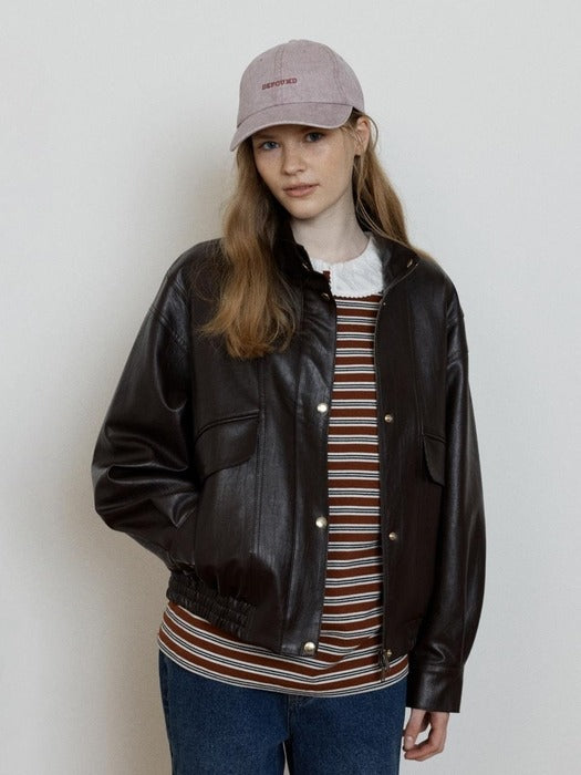Wconcept_Depound pigment embroidery ball cap - light violet