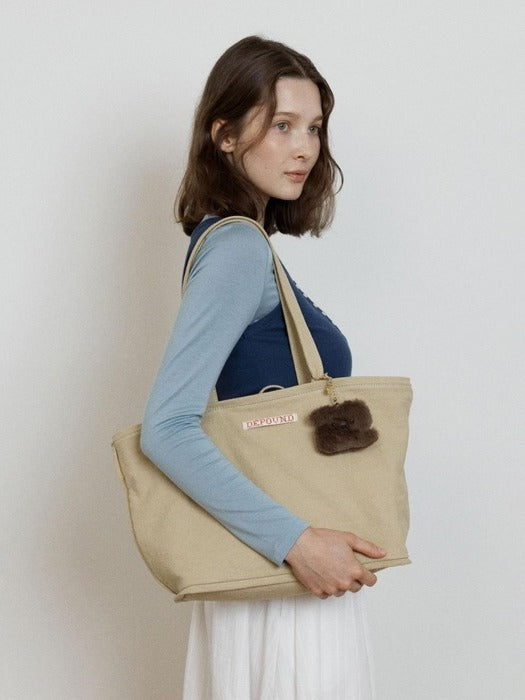 Wconcept_Depound timber bag - beige (L)