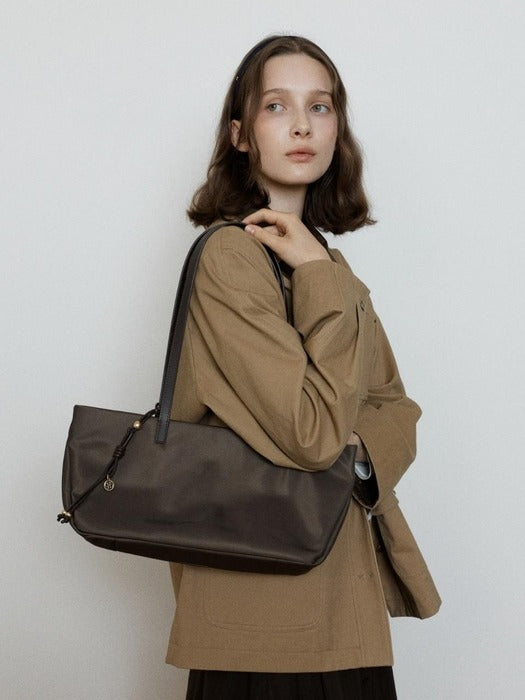 Wconcept_Depound moody wide bag (nylon) - dark brown