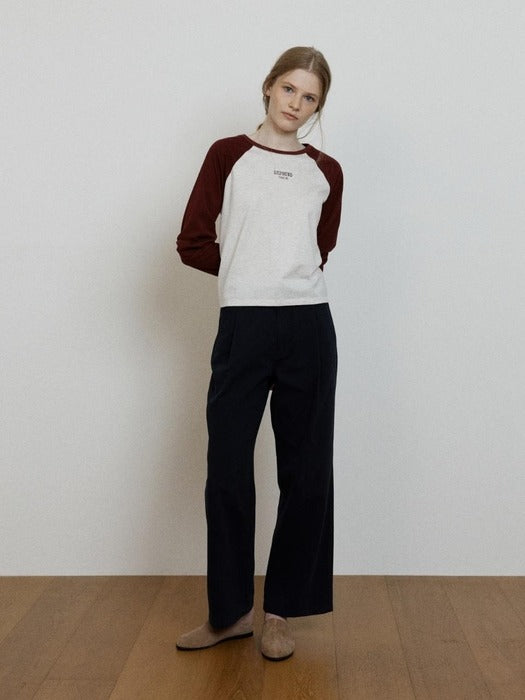 Wconcept_Depound belted tuck pants - navy