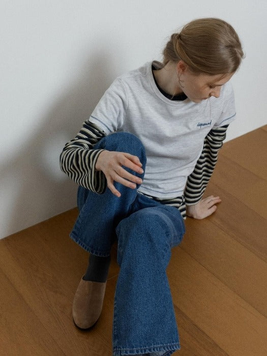 Wconcept_Depound classic straight denim pants - blue