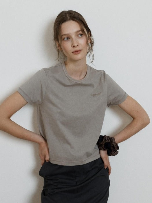 Wconcept_Depound stitch point t-shirt - beige