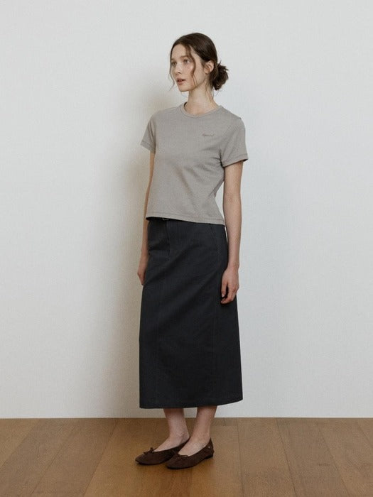 Wconcept_Depound stitch point t-shirt - beige