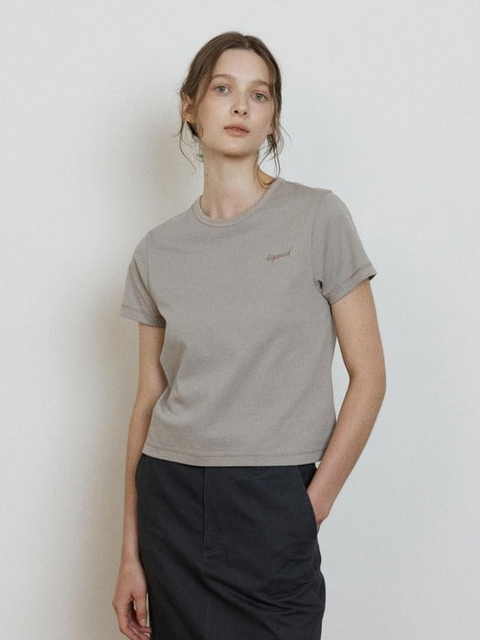Wconcept_Depound stitch point t-shirt - beige