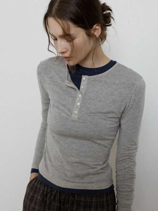 Wconcept_Depound wool henley neck t-shirt