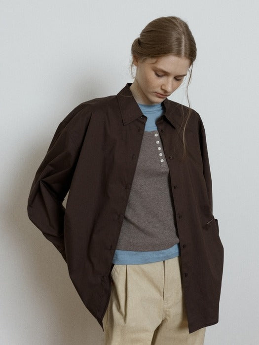 Wconcept_Depound soft cotton oversized shirt