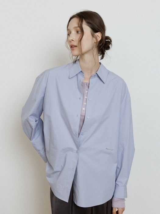Wconcept_Depound soft cotton oversized shirt